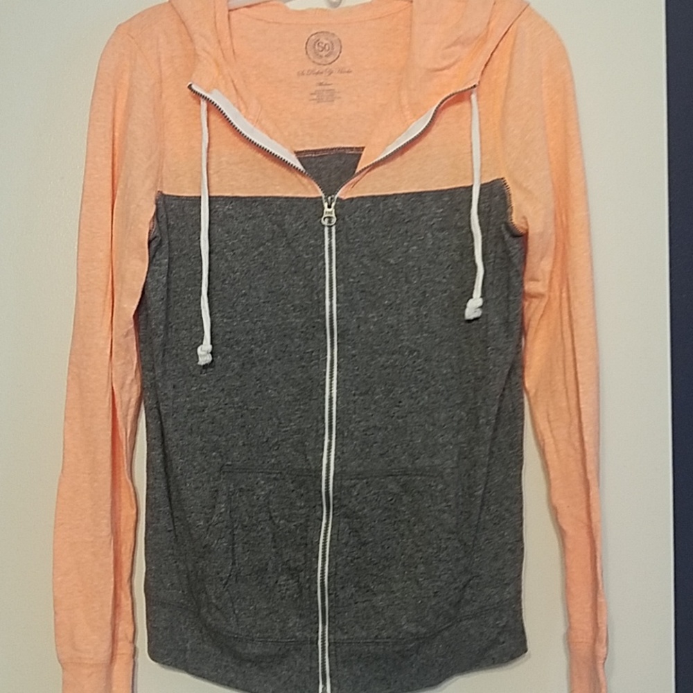 Light weight zip up hoodie